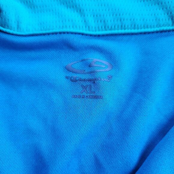 C9 by Champion XL Juniors Blue with Turquoise Track Top Sweatshirt - Picture 2 of 7